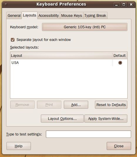 Не работает backspace ubuntu