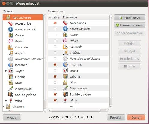 Un panel de aplicaciones en Ubuntu minimalista y sencillo