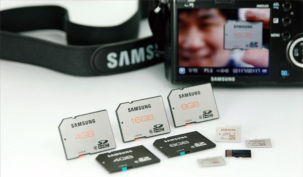 Tarjetas de memoria Samsung SDHC, resistentes al agua