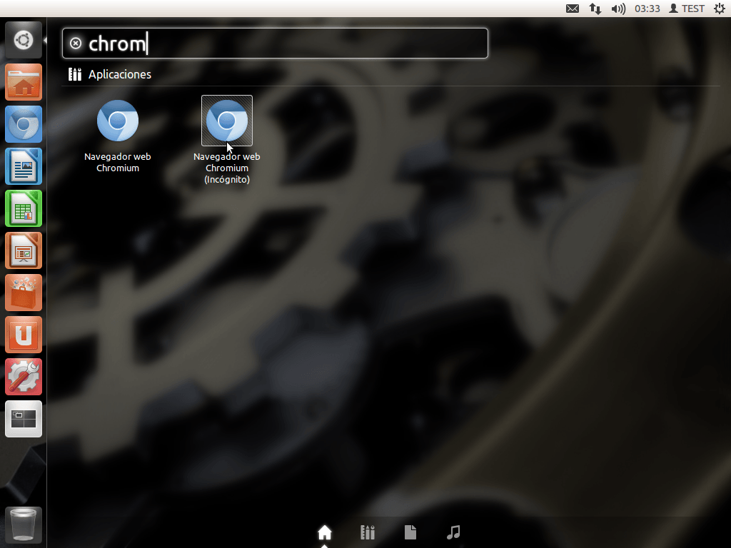 Modos de usar Chromium Ubuntu 11.10