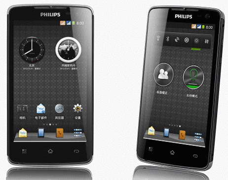 Philips presenta su smartphone W732, Android de larga duración