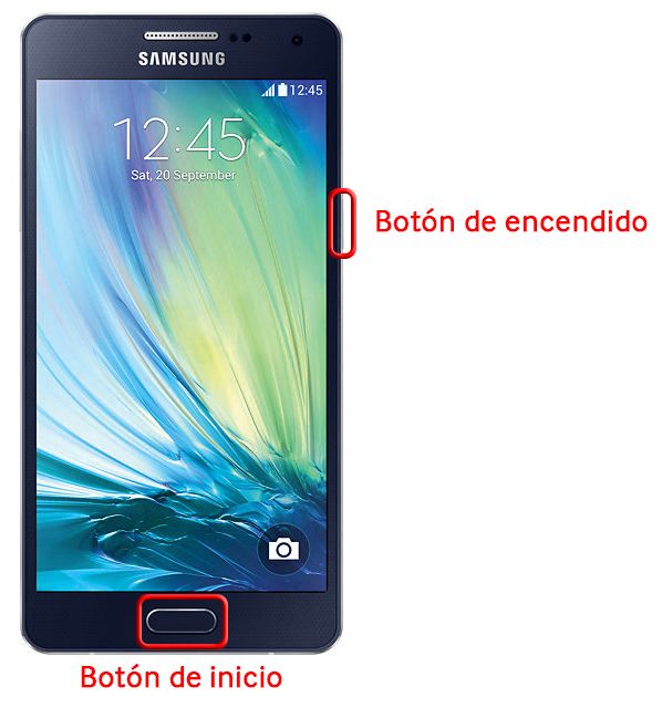Capturar la pantalla del Samsung Galaxy A7 con el botón de 