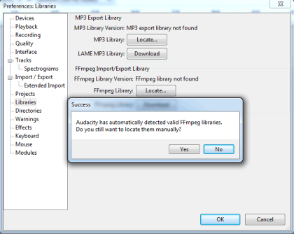 como instalar la ffmpeg library