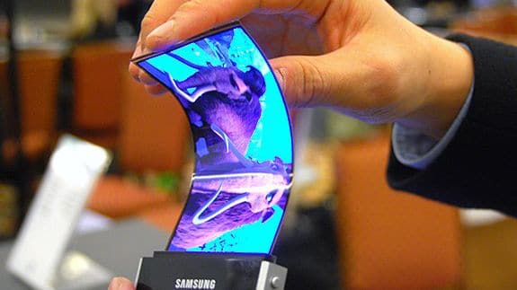 Resultado de imagen para Samsung Galaxy X con pantalla flexible
