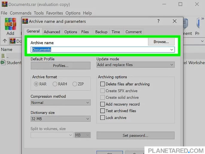 how to set winrar as default